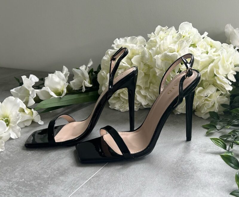 Square Toe Pin Heel (Black) - Image 3