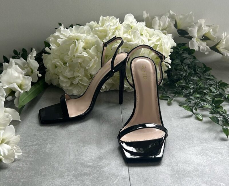 Square Toe Pin Heel (Black) - Image 4