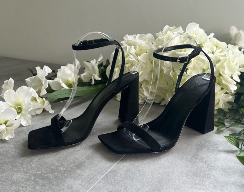 Single Strap Block Heel (Black) - Image 3